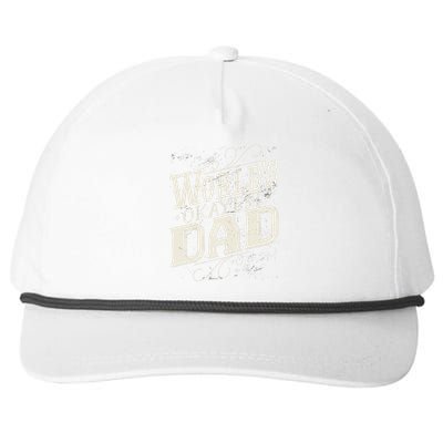 World's Okayest Dad Snapback Five-Panel Rope Hat