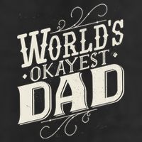 World's Okayest Dad Golf Towel