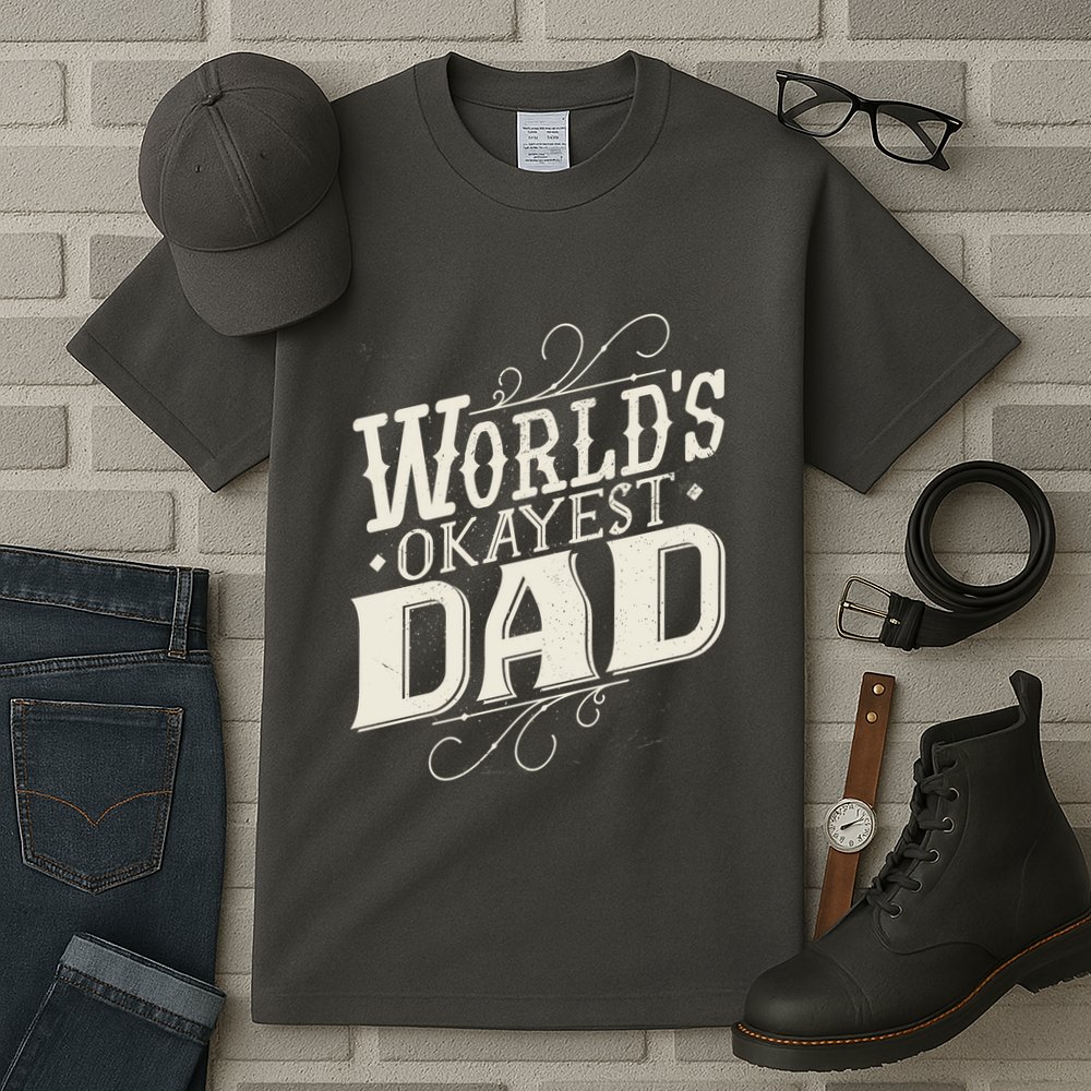 World's Okayest Dad Tall T-Shirt