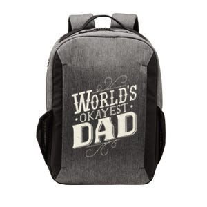 World's Okayest Dad Vector Backpack