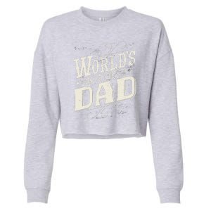 World's Okayest Dad Cropped Pullover Crew