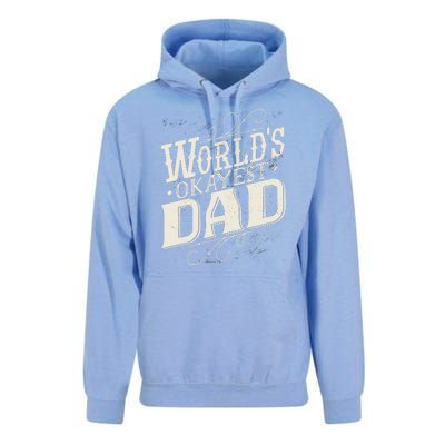 World's Okayest Dad Unisex Surf Hoodie