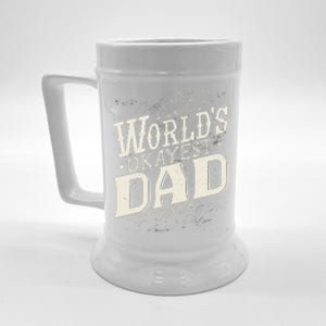 World's Okayest Dad Beer Stein