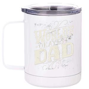 World's Okayest Dad 12 oz Stainless Steel Tumbler Cup