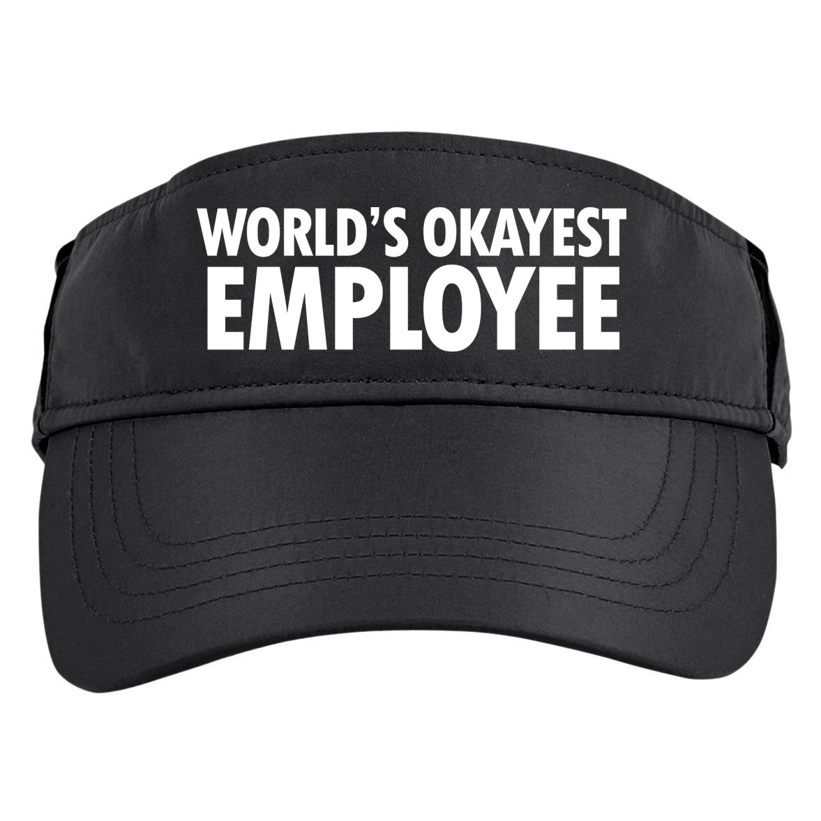 World's Okayest Employee Adult Drive Performance Visor