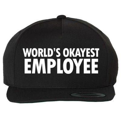 World's Okayest Employee Wool Snapback Cap