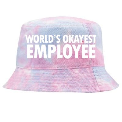 World's Okayest Employee Tie-Dyed Bucket Hat