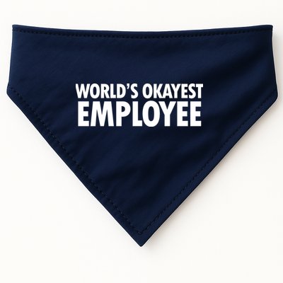 World's Okayest Employee USA-Made Doggie Bandana