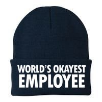 World's Okayest Employee Knit Cap Winter Beanie