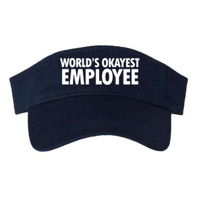 World's Okayest Employee Valucap Bio-Washed Visor