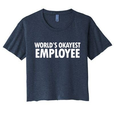 World's Okayest Employee Crop Top