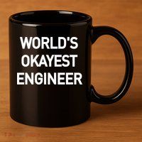 World's Okayest Engineer 11oz C Handle Ceramic Mug