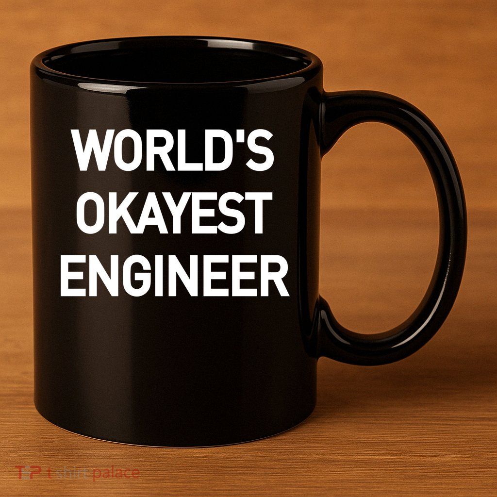 World's Okayest Engineer 11oz C Handle Ceramic Mug