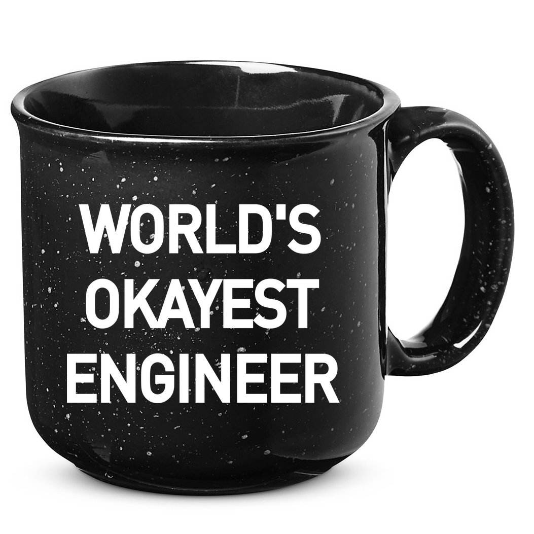 World's Okayest Engineer 15oz Campfire Ceramic Mug