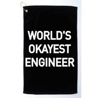 World's Okayest Engineer Golf Towel