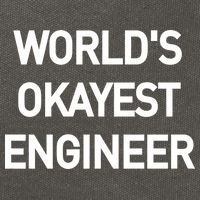 World's Okayest Engineer Cotton Canvas Backpack