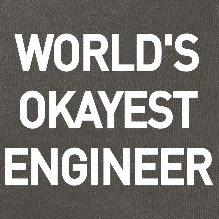 World's Okayest Engineer Cotton Canvas Backpack
