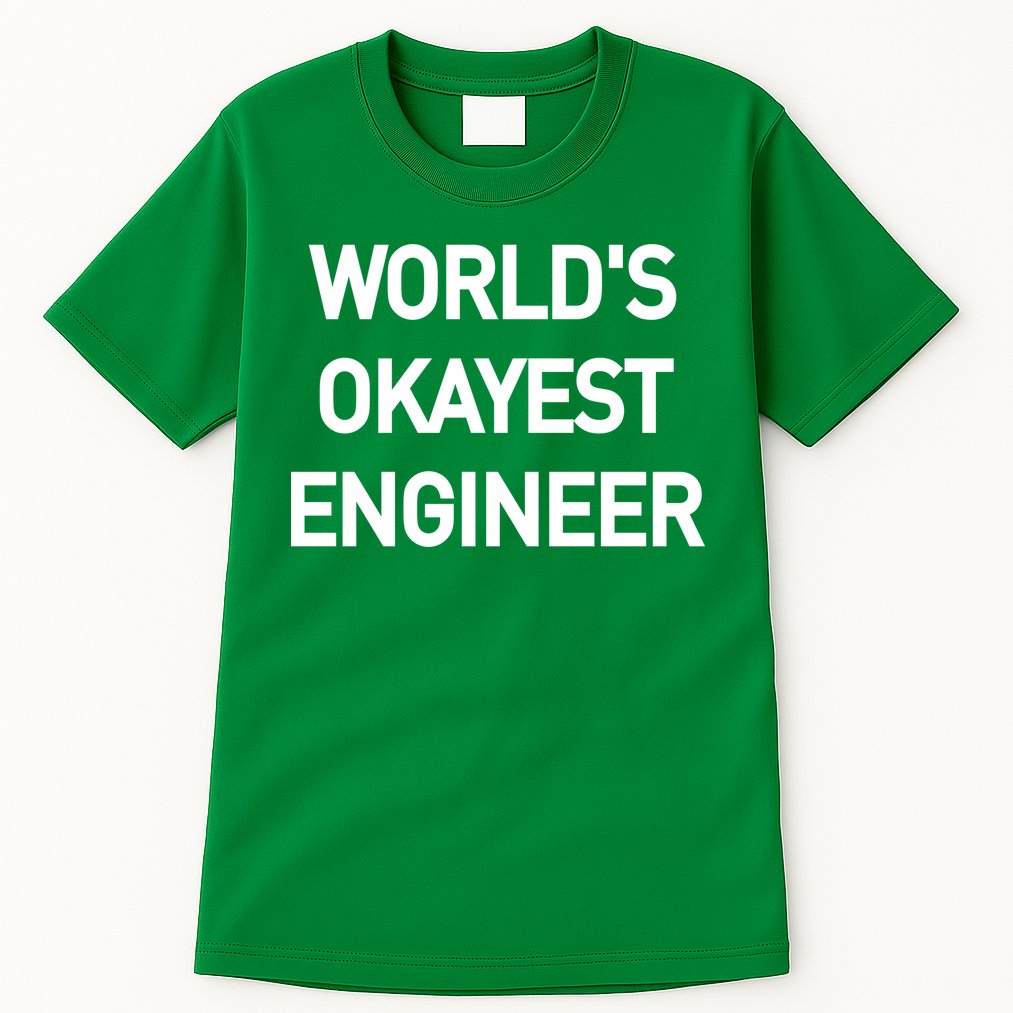 World's Okayest Engineer Tall T-Shirt