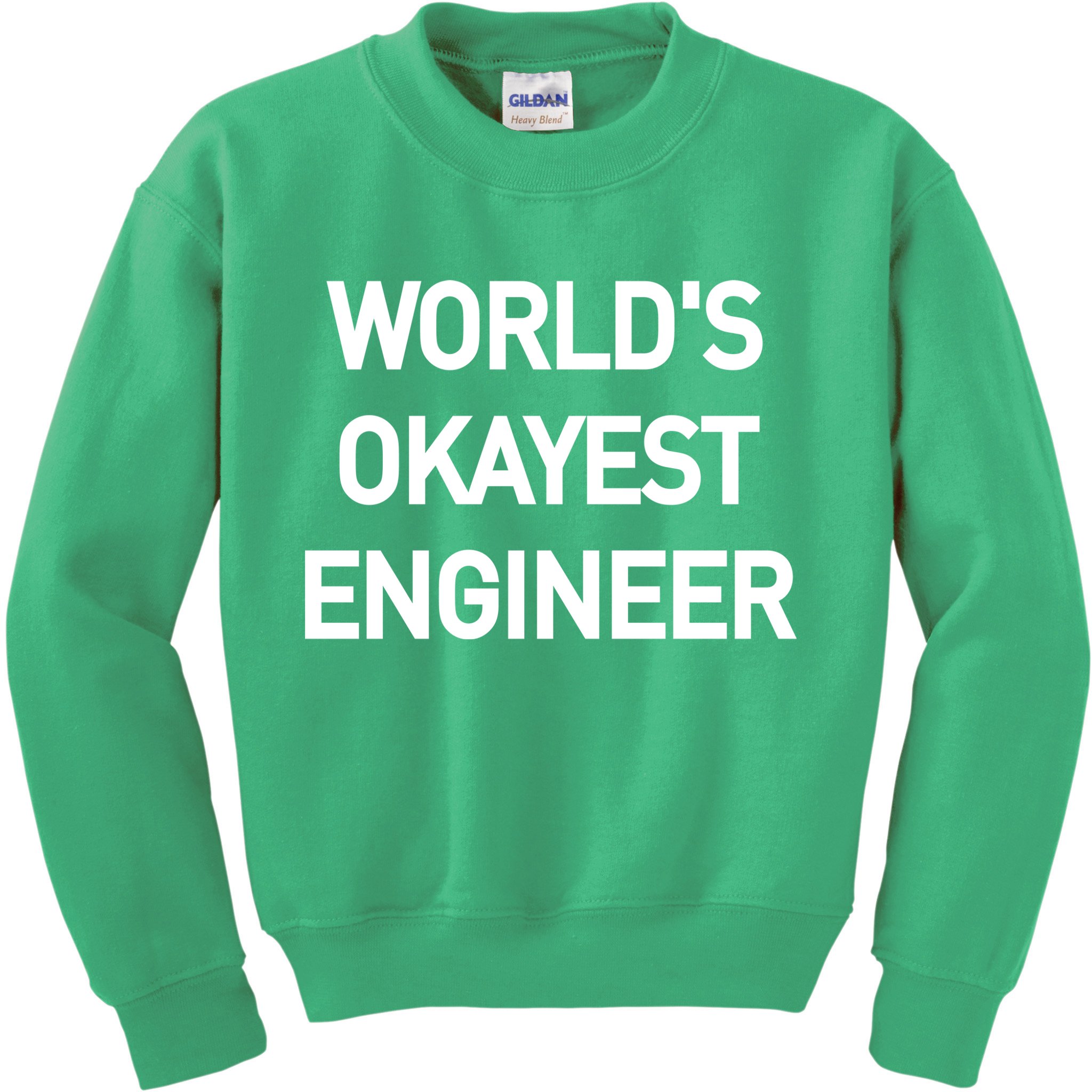 World's Okayest Engineer Kids Sweatshirt