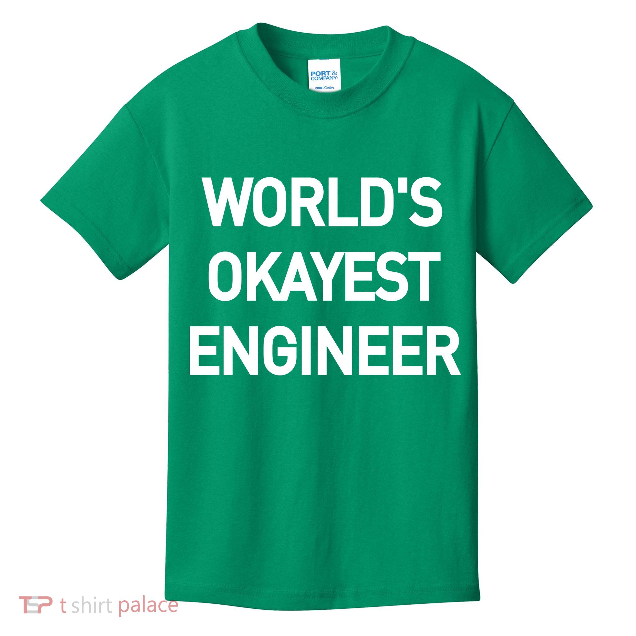World's Okayest Engineer Kids T-Shirt