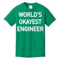 World's Okayest Engineer Kids T-Shirt