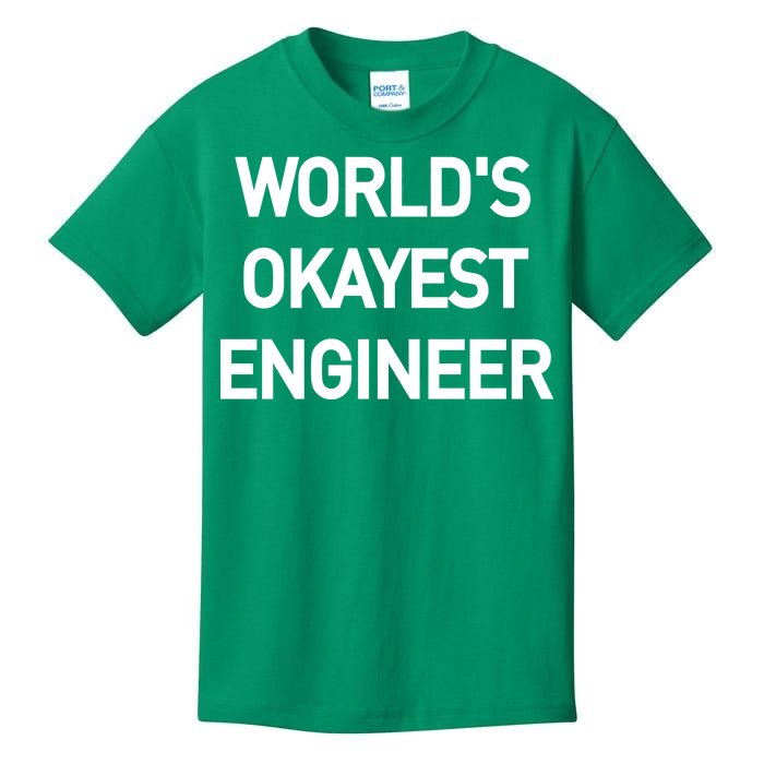 World's Okayest Engineer Kids T-Shirt