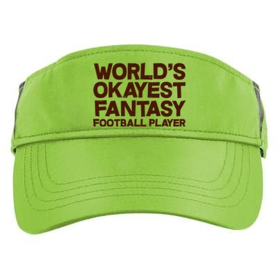 World's Okayest Fantasy Football Player Adult Drive Performance Visor