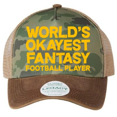 World's Okayest Fantasy Football Player Legacy Tie Dye Trucker Hat