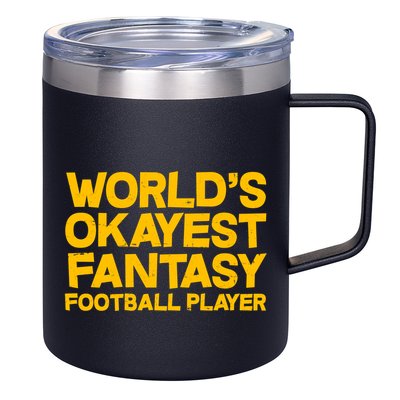 World's Okayest Fantasy Football Player 12oz Stainless Steel Coffee Mug