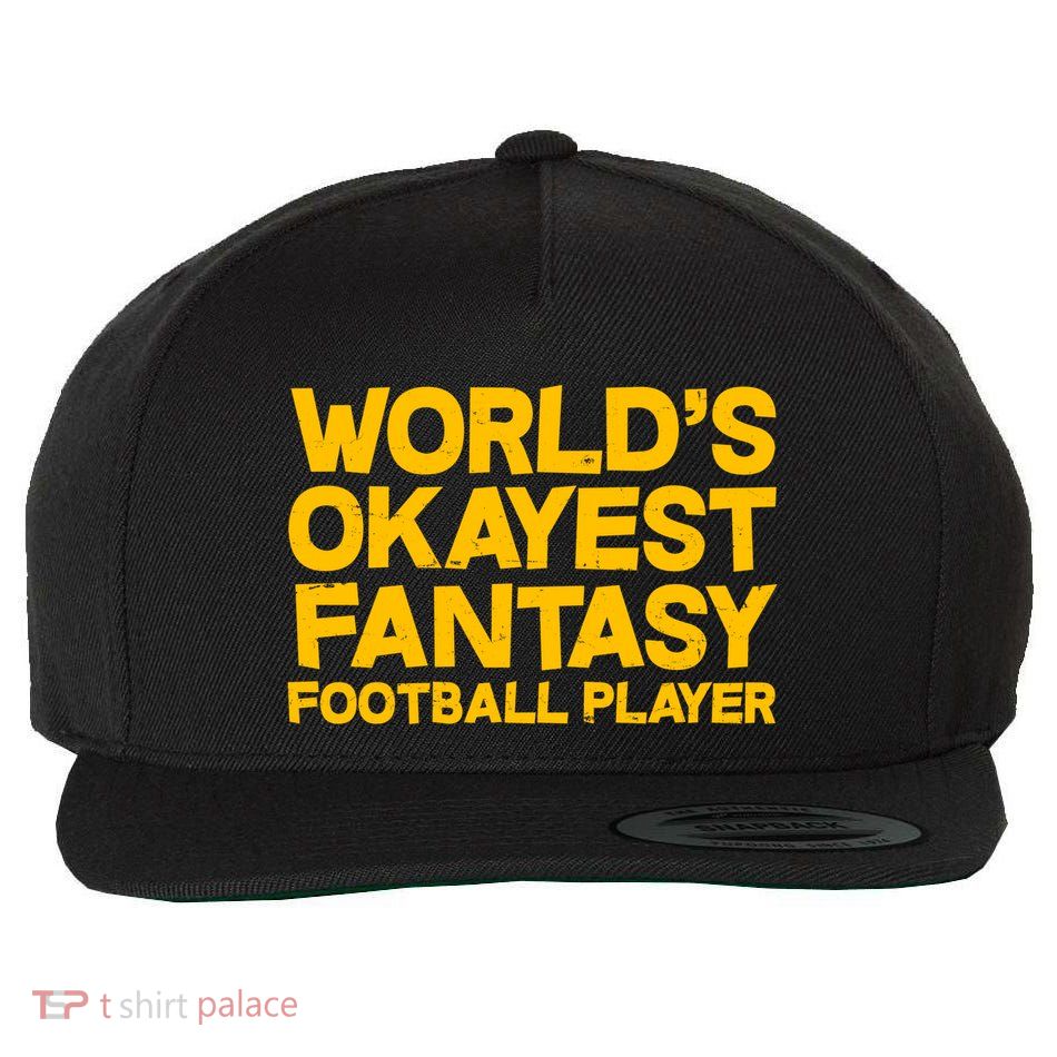 World's Okayest Fantasy Football Player Wool Snapback Cap