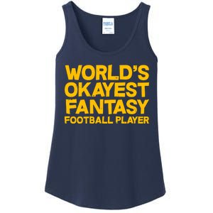 World's Okayest Fantasy Football Player Ladies Essential Tank