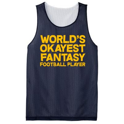 World's Okayest Fantasy Football Player Mesh Reversible Basketball Jersey Tank