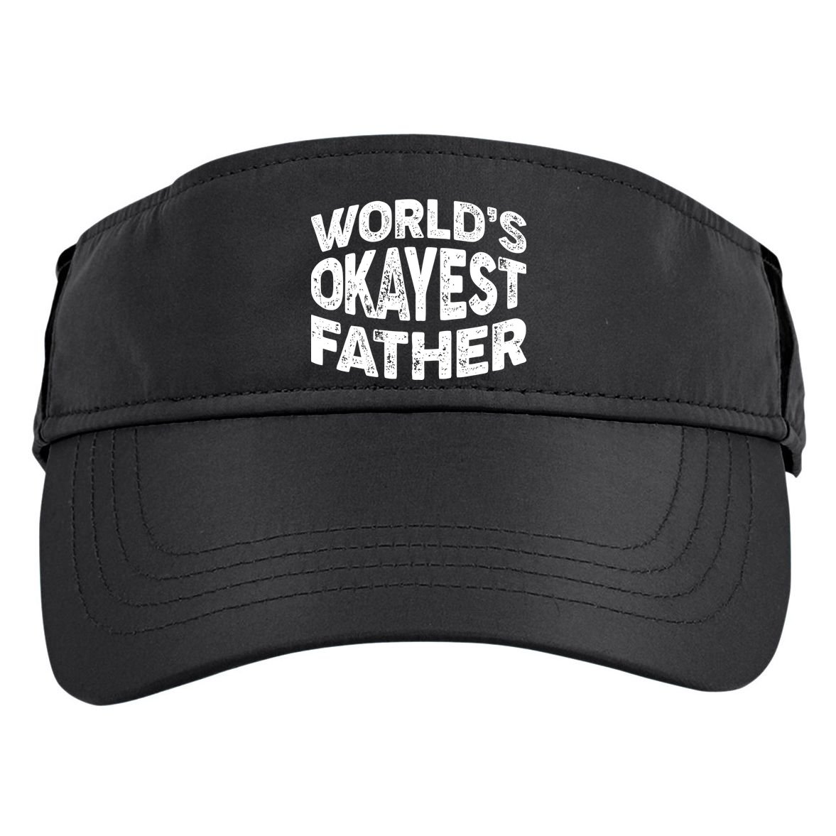 World's Okayest Father Adult Drive Performance Visor