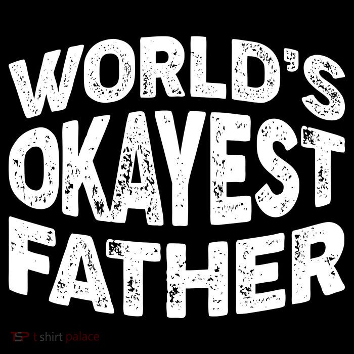 World's Okayest Father Drawstring Bag