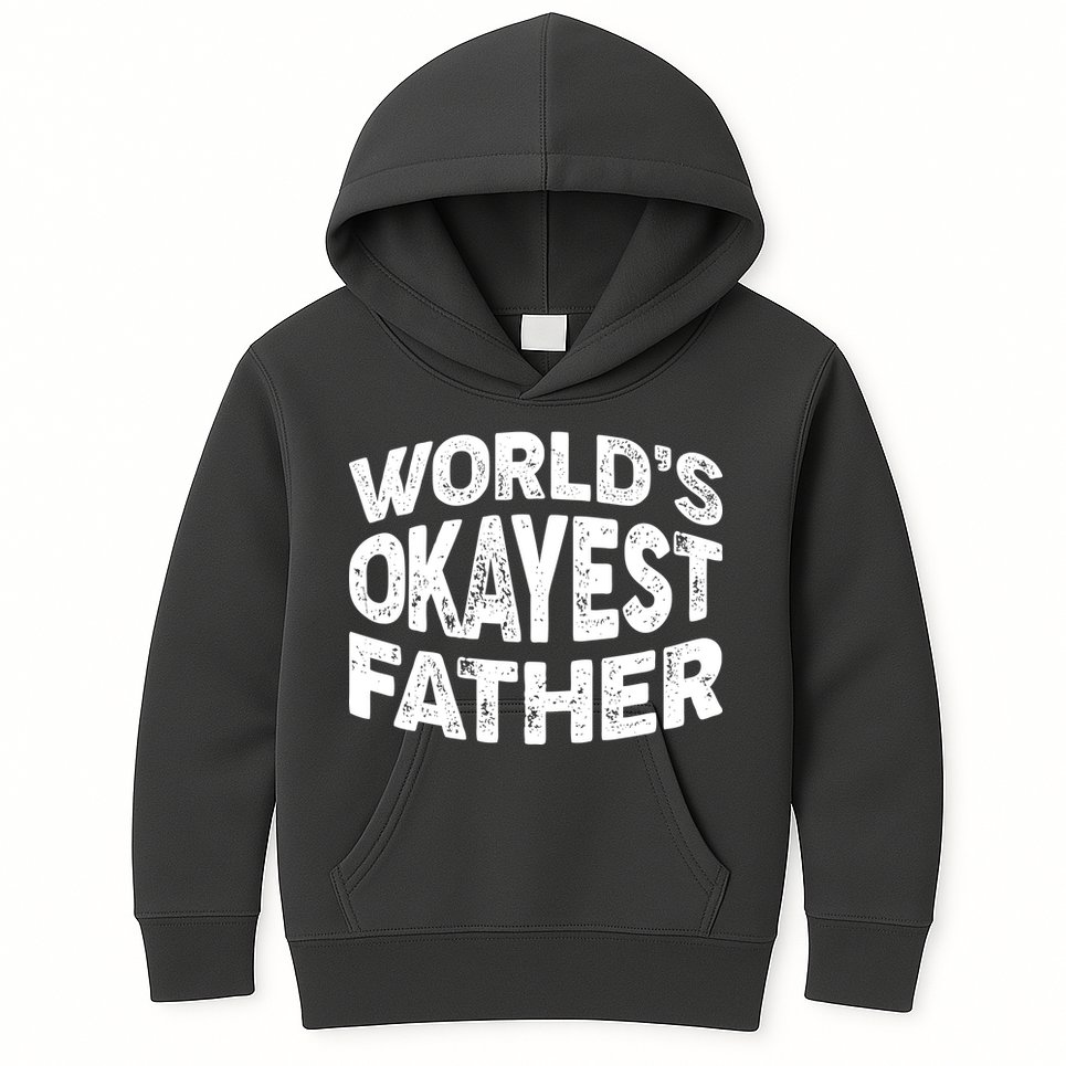 World's Okayest Father Kids Hoodie