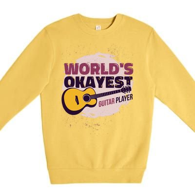 World's Okayest Guitar Player Premium Crewneck Sweatshirt