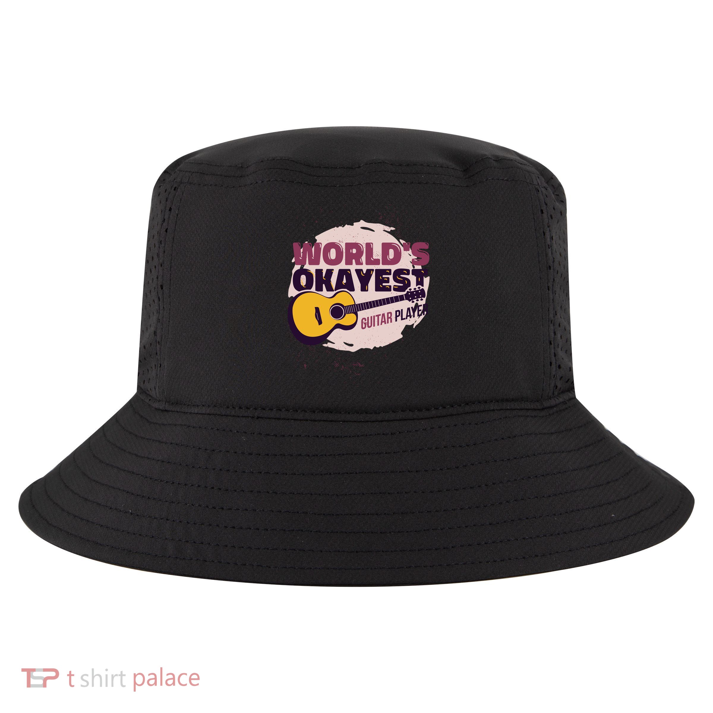 World's Okayest Guitar Player Cool Comfort Performance Bucket Hat
