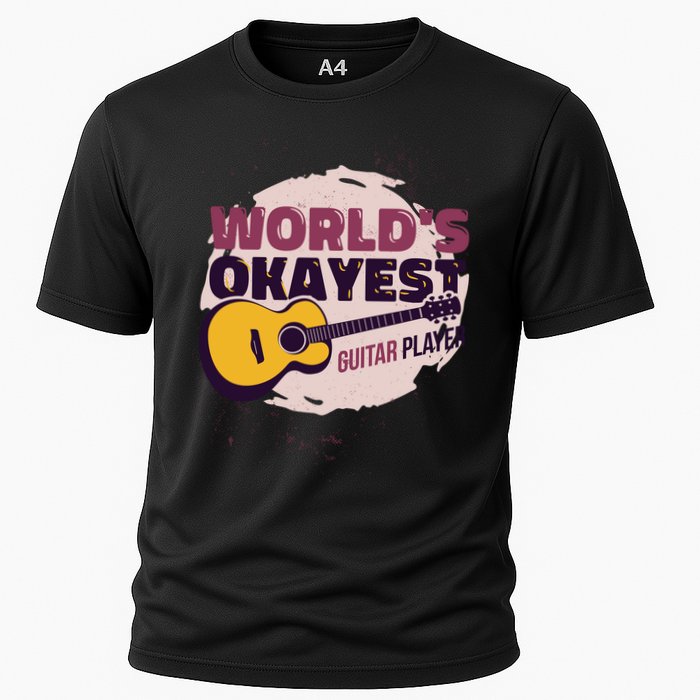 World's Okayest Guitar Player Cooling Performance Crew T-Shirt