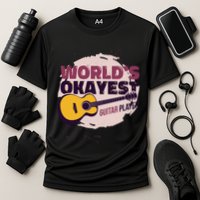 World's Okayest Guitar Player Cooling Performance Crew T-Shirt