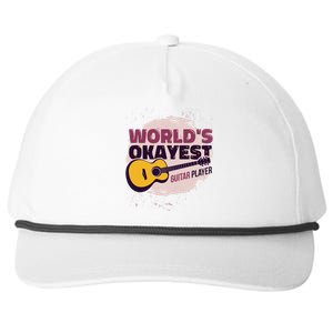 World's Okayest Guitar Player Snapback Five-Panel Rope Hat