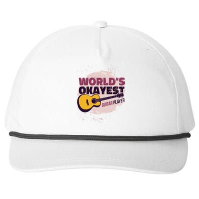 World's Okayest Guitar Player Snapback Five-Panel Rope Hat