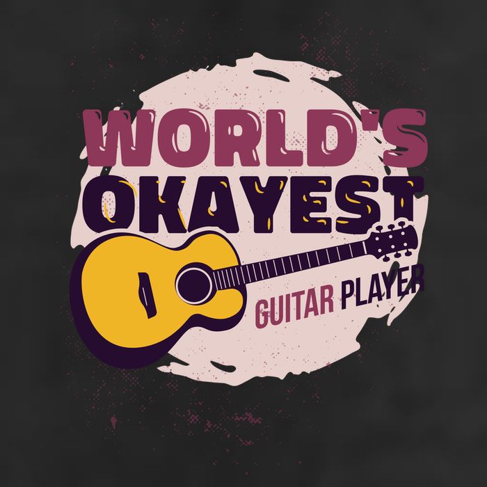 World's Okayest Guitar Player Adult Drive Performance Visor