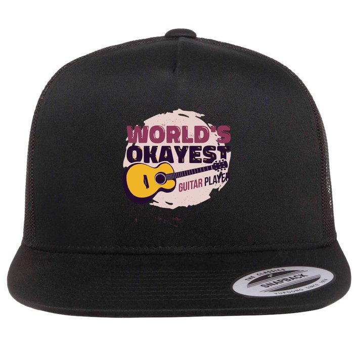 World's Okayest Guitar Player Flatbill Hat