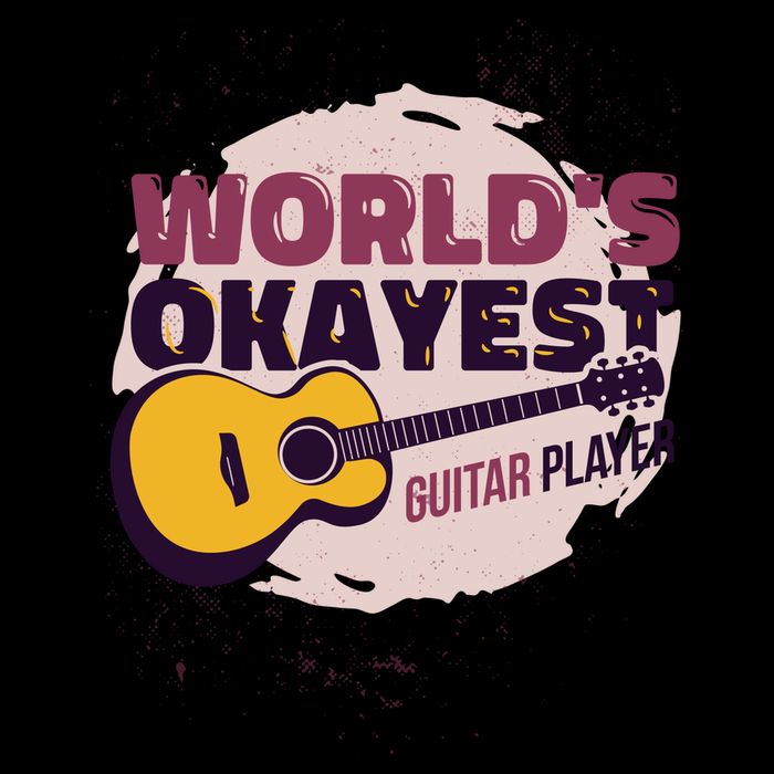 World's Okayest Guitar Player Flatbill Hat