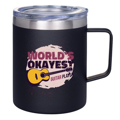 World's Okayest Guitar Player 12oz Stainless Steel Coffee Mug