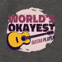 World's Okayest Guitar Player Vector Backpack