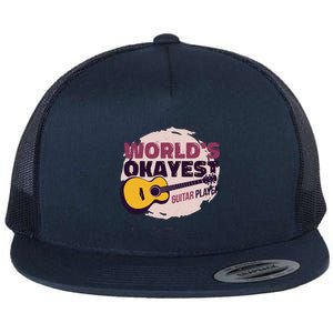 World's Okayest Guitar Player Flat Bill Trucker Hat