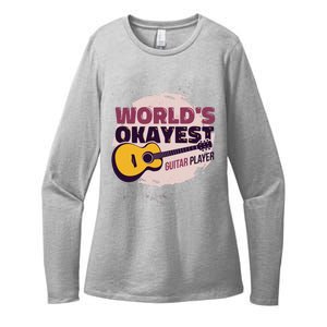 World's Okayest Guitar Player Womens CVC Long Sleeve Shirt