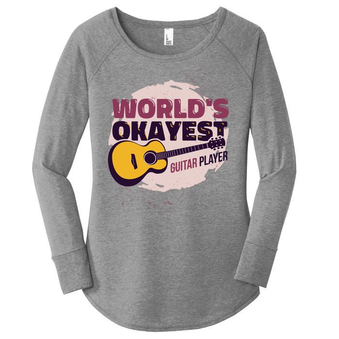 World's Okayest Guitar Player Women's Perfect Tri Tunic Long Sleeve Shirt