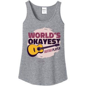 World's Okayest Guitar Player Ladies Essential Tank